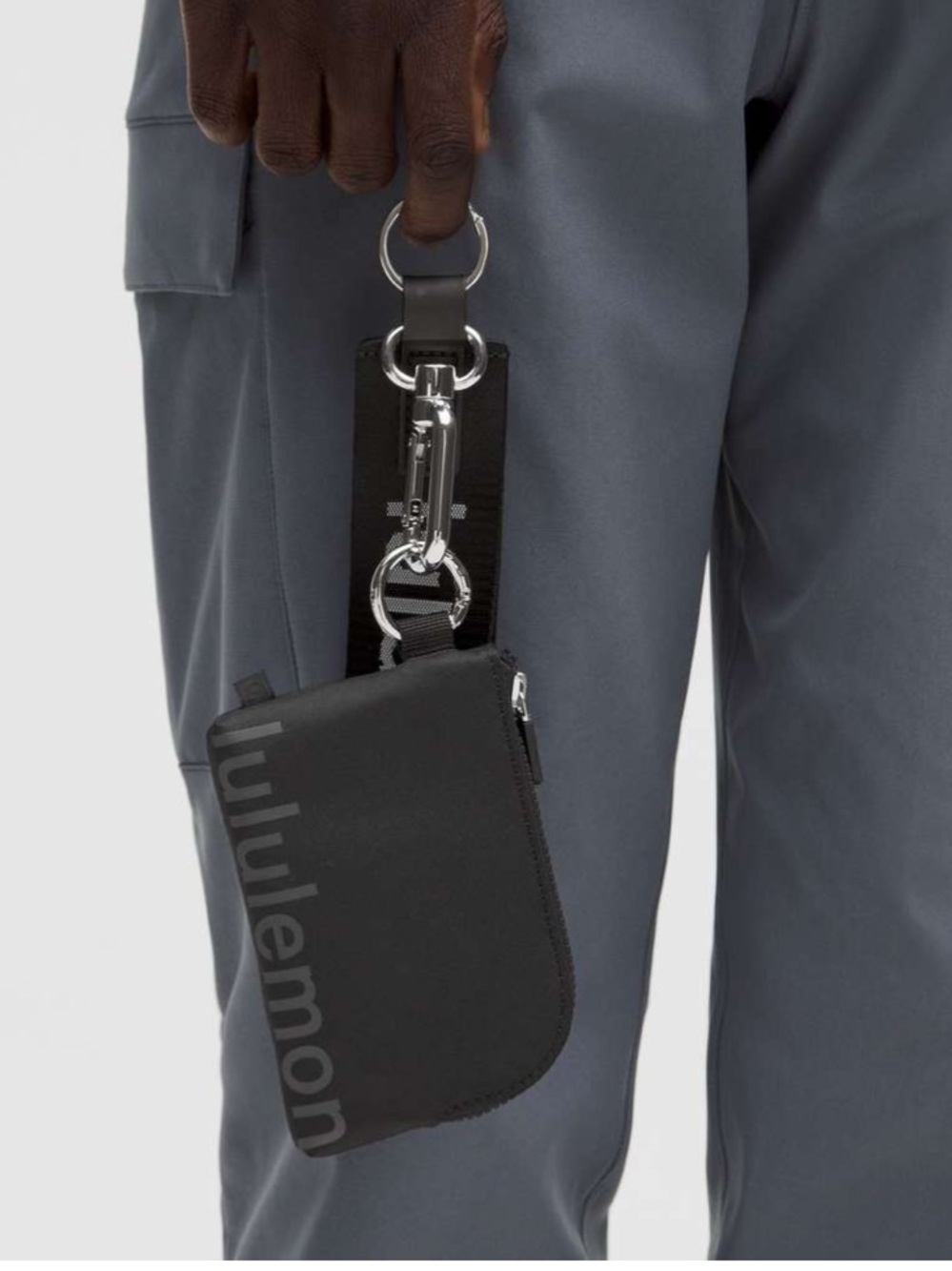lululemon athletica Black Card Pouch with Key Ring NWOT - Picture 3 of 9